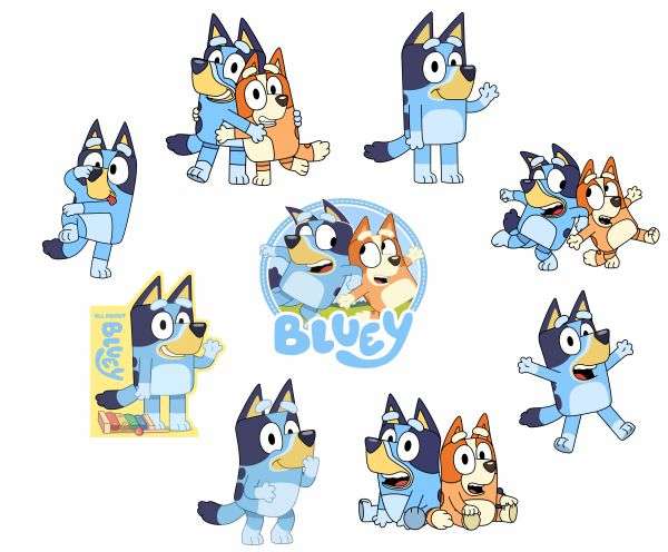 Bluey Sticker Pack - Pack of 45 Stickers