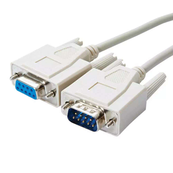 Variable Lengths 9-pin DB9 RS232 Cable | Male to Female RS232 Extension | Male to Male Serial Cab...