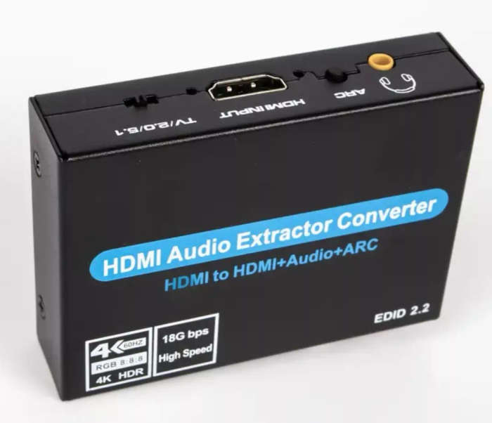 HDMI ARC Audio Extractor with HDMI Passthrough/Input and SPDIF Optical/RCA Stereo Audio Outputs |...