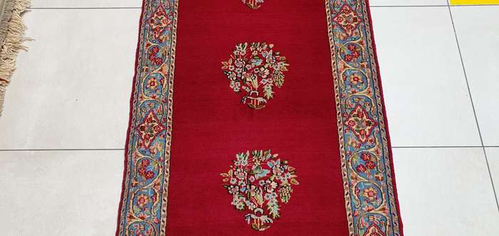 Persian Kerman Carpet 363cm x 92cm - Hand Knotted