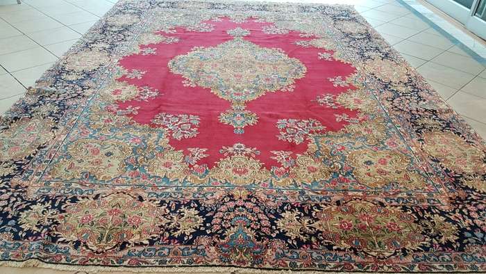 Very Fine Persian Kerman Carpet 410cm x 300cm Hand Knotted