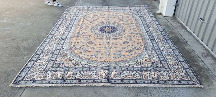 Very Fine Persian Nain Carpet 350cm x 250cm Hand Knotted