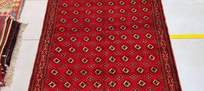 Persian Turkaman Carpet 274cm x 146cm Hand Knotted