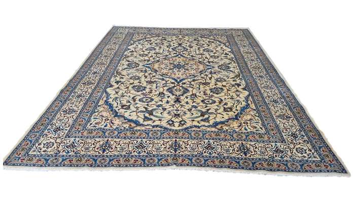 Very Fine Persian Nain Carpet 346cm x 251cm Hand Knotted