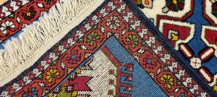 Very Fine Persian Yalemeh Carpet 100cm x 60cm Hand Knotted