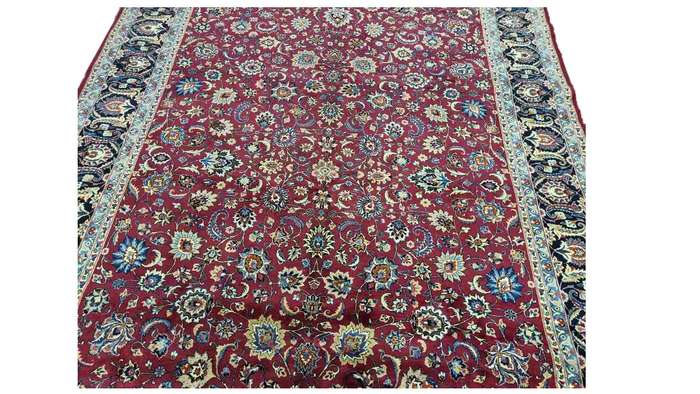 Very Fine Persian Mashhad Carpet - 440cm x 318cm Hand-Knotted