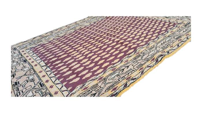 Persian Gabbeh Carpet 222cm x 153cm Hand Knotted