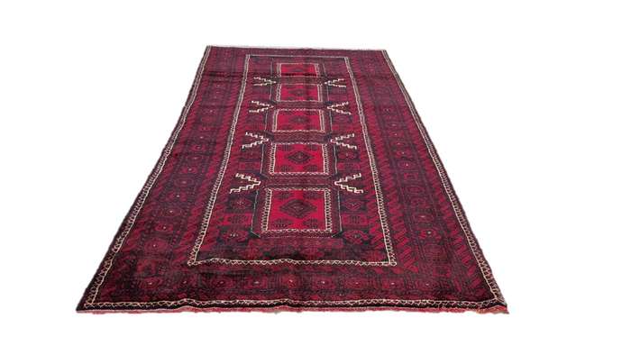 Persian Kurdi Carpet 284cm x 150cm Hand Knotted
