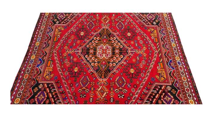 Very Fine Persian Qashqai Carpet 293cm x 193cm Hand Knotted
