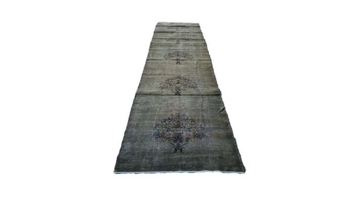 Vintage/Overdye Style Persian Carpet 511cm x 100cm Hand Knotted