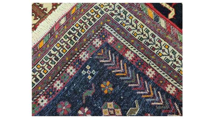 Very Fine Persian Afshar Carpet 212cm x 170cm Hand Knotted