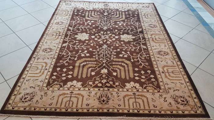 Afghan Chobi Carpet 238cm x 178cm Hand Knotted- Heerat Carpets