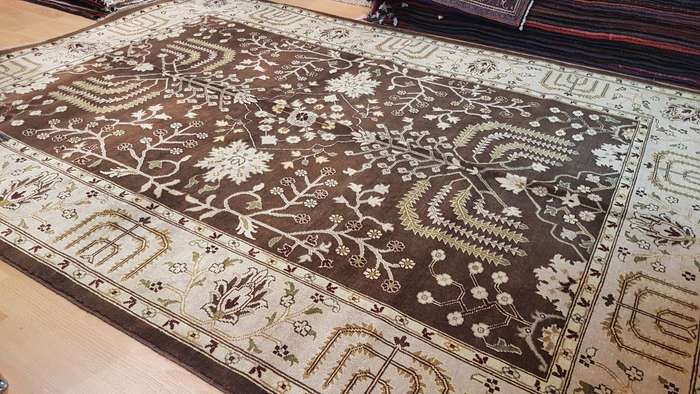 Afghan Chobi Carpet 238cm x 178cm Hand Knotted- Heerat Carpets
