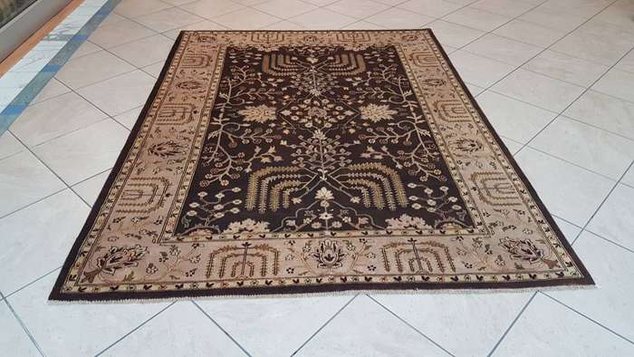 Afghan Chobi Carpet 238cm x 178cm Hand Knotted- Heerat Carpets