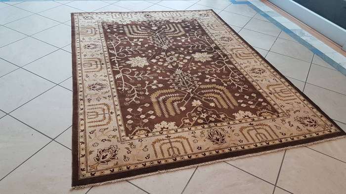 Afghan Chobi Carpet 238cm x 178cm Hand Knotted- Heerat Carpets