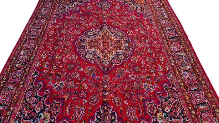 Persian Mashhad Carpet 403cm x 290cm Hand Knotted