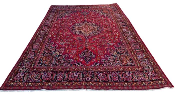 Persian Mashhad Carpet 403cm x 290cm Hand Knotted
