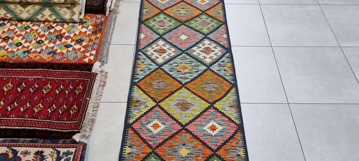 Afghan Chobi Kilim 490cm x 85cm Hand Made