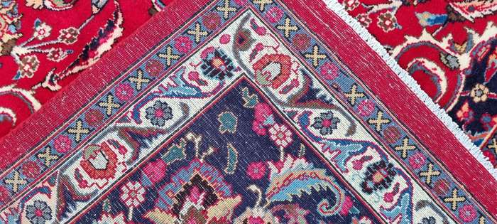 Fine Persian Mashhad Carpet 376cm x 290cm Hand Knotted