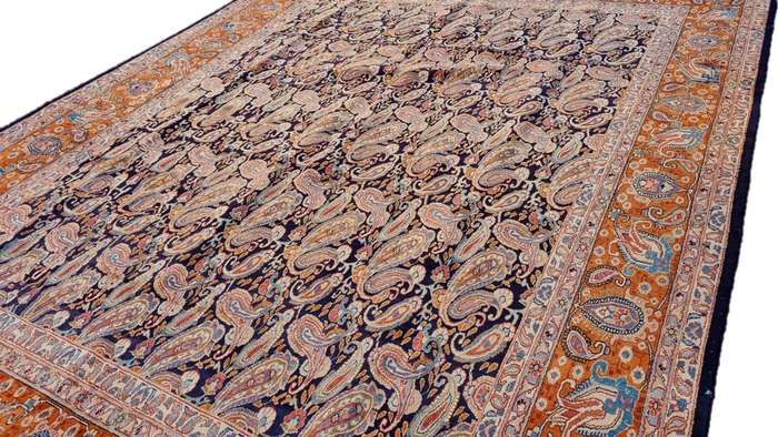 Persian Kashmar Carpet - 375cm x 298cm Hand Knotted