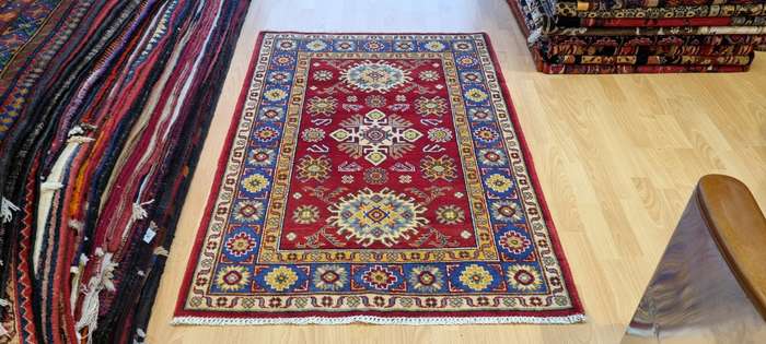 Afghan Kazak Carpet 148cm x 100cm Hand Knotted