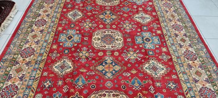 Afghan Kazak Carpet 394cm x 293cm Hand Knotted