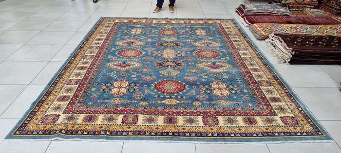 Afghan Kazak Carpet 360cm x 277cm Hand Knotted