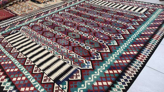Afghan Chobi Kilim 396cm x 310cm Hand Made