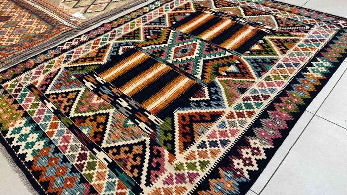 Afghan Chobi Kilim 246cm x 180cm Hand Made