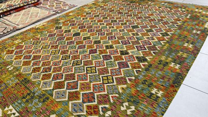 Afghan Chobi Kilim 343cm x 247cm Hand Made