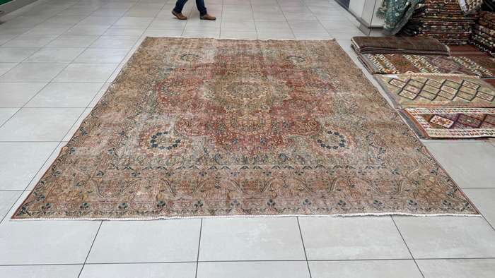 Vintage/Overdye Style Persian Carpet 383cm x 293cm Hand Knotted
