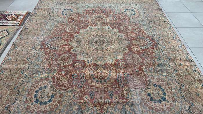 Vintage/Overdye Style Persian Carpet 383cm x 293cm Hand Knotted