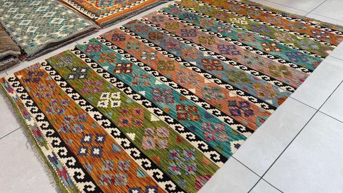 Afghan Chobi Kilim 236cm x 163cm Hand Made