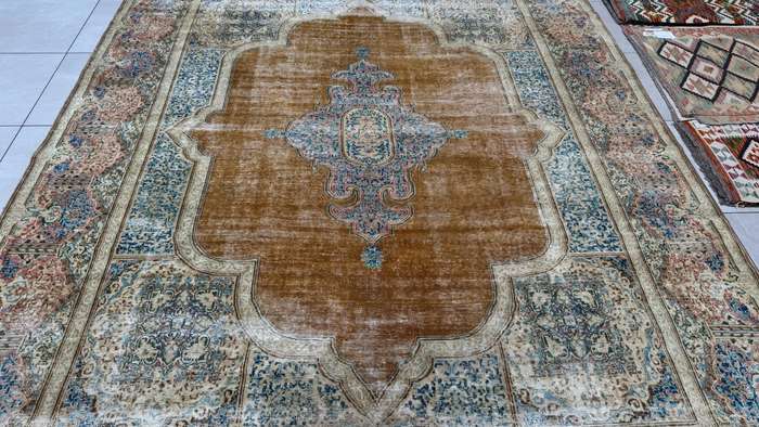 Vintage/Overdye Style Persian Carpet 395cm x 295cm Hand Knotted