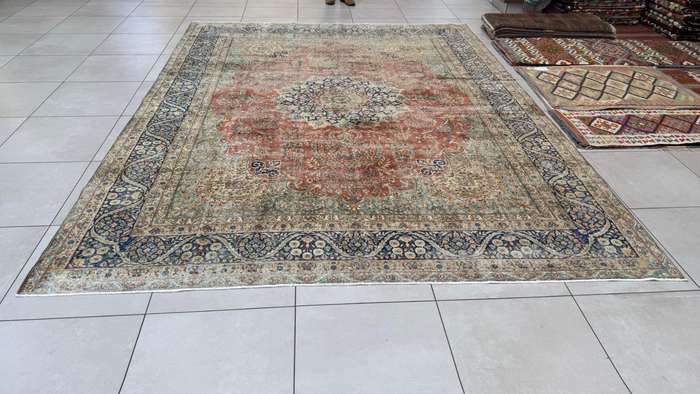 Vintage/Overdye Style Persian Carpet 395cm x 300cm Hand Knotted