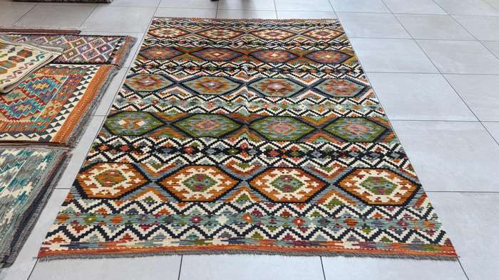 Afghan Chobi Kilim 247cm x 180cm Hand Made