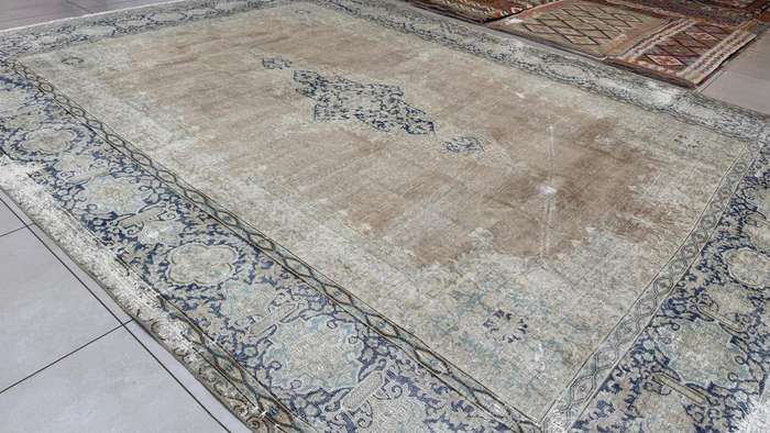 Vintage/Overdye Style Persian Carpet 413cm x 305cm Hand Knotted