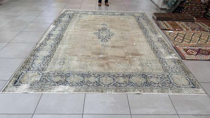Vintage/Overdye Style Persian Carpet 413cm x 305cm Hand Knotted