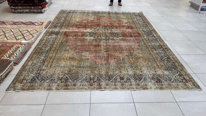 Vintage/Overdye Style Persian Carpet 395cm x 300cm Hand Knotted