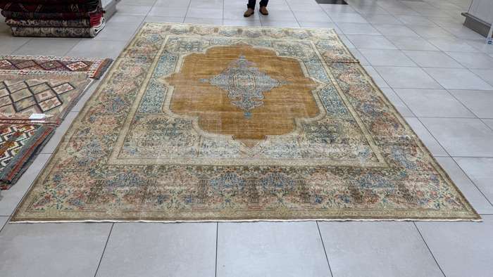 Vintage/Overdye Style Persian Carpet 395cm x 295cm Hand Knotted
