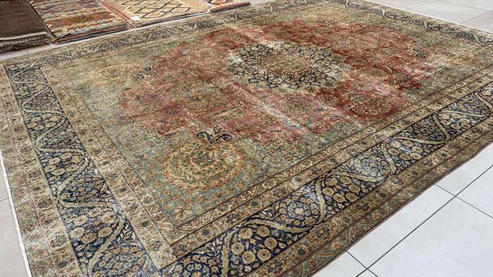 Vintage/Overdye Style Persian Carpet 395cm x 300cm Hand Knotted