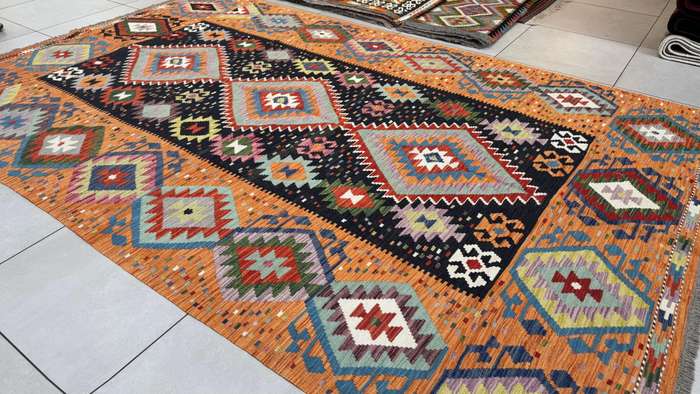 Afghan Chobi Kilim 328cm x 203cm Hand Made