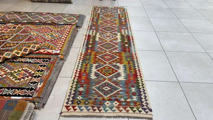Afghan Chobi Kilim 282cm x 81cm Hand Made