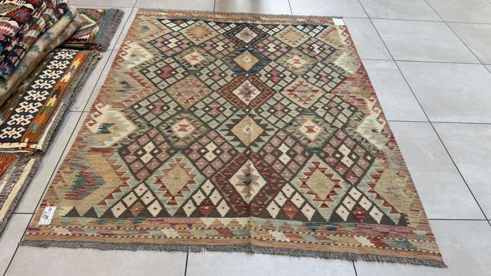 Afghan Chobi Kilim 188cm x 155cm Hand Made