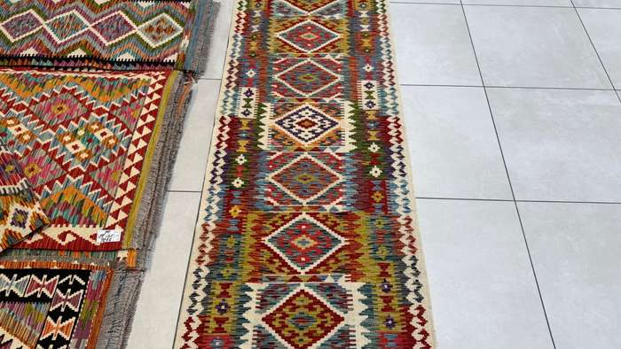 Afghan Chobi Kilim 282cm x 81cm Hand Made