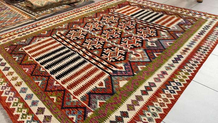 Afghan Chobi Kilim 332cm x 259cm Hand Made