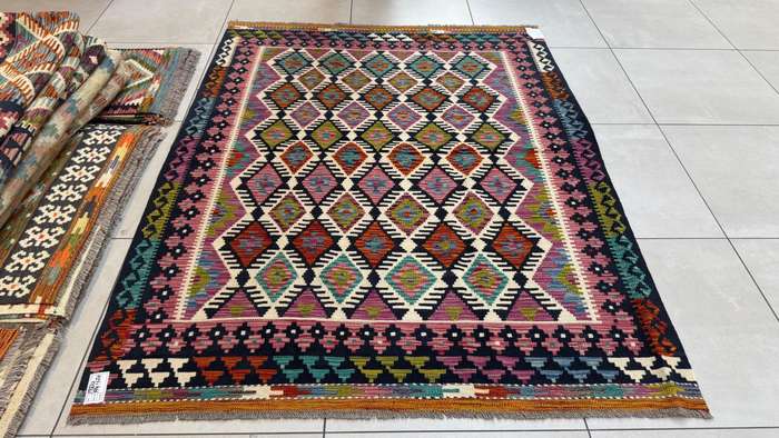 Afghan Chobi Kilim 194cm x 150cm Hand Made