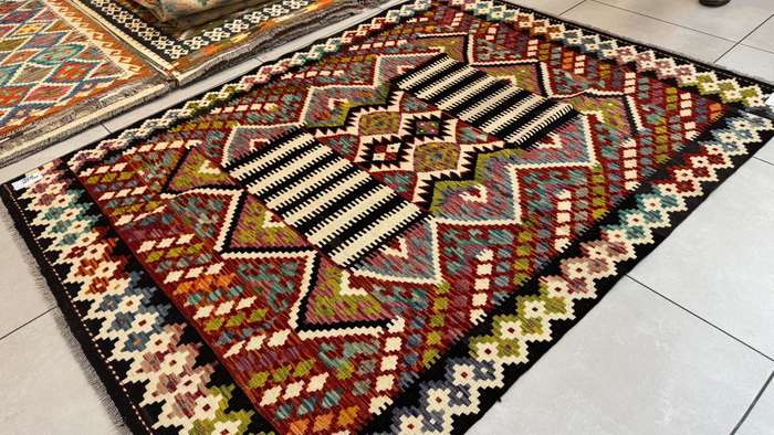 Afghan Chobi Kilim 195cm x 146cm Hand Made