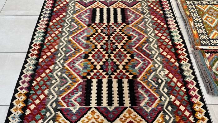 Afghan Chobi Kilim 244cm x 186cm Hand Made
