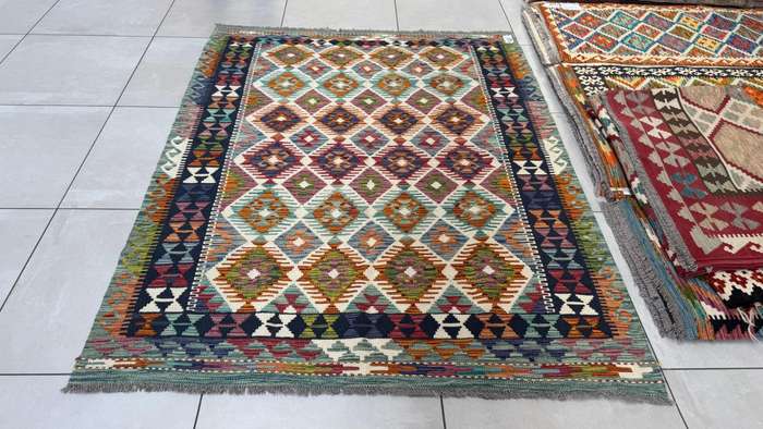 Afghan Chobi Kilim 196cm x 149cm Hand Made